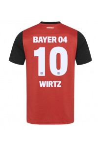 Bayer Leverkusen Florian Wirtz #10 Jalkapallovaatteet Kotipaita 2024-25 Lyhythihainen